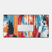 Abstracte Grunge Paint Moderne gepersonaliseerde n Bureaumat (Keyboard & Muis)