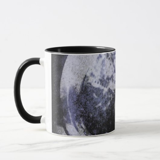 Abstracte Grunge Ring in Star-keramische Mok (Links)