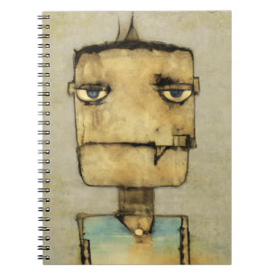 Abstracte Grunge Robot Face Notitieboek