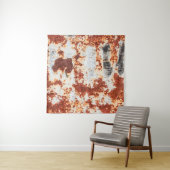 abstracte grunge roest textuur achtergrond wandkleed (In situ)