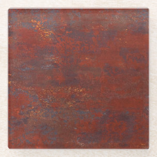 Abstracte grunge roestige textuur: realistisch stu glazen onderzetter