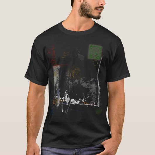 Abstracte grunge t-shirt (Voorkant)