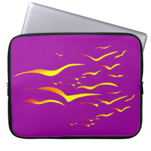 Abstracte gulls in hoes voor vliegtuiglaptops