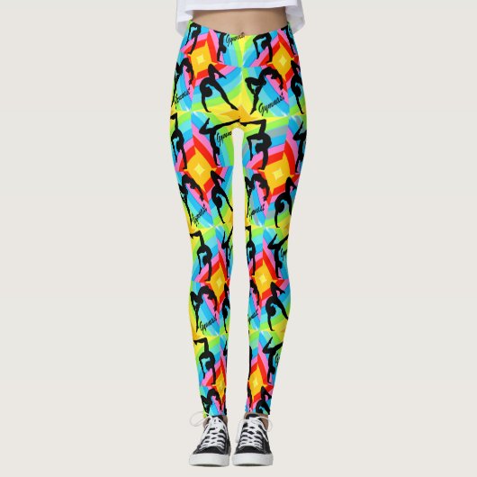 ABSTRACTE GYMNASTIEK LEGGINGS (Voorkant)