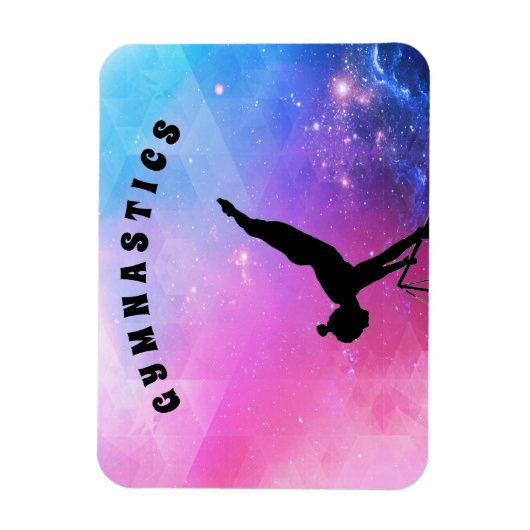 Abstracte gymnastiek magneet (Verticaal)