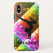 Abstracte gymnastiekstandaard Case-Mate iPhone case (Achterkant)