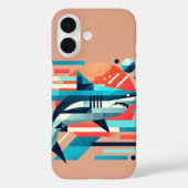 Abstracte haaiensamenstelling Case-Mate iPhone case (Achterkant)