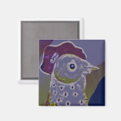 Abstracte Haan 2 Magneet (Voorkant / Achterkant)
