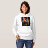 Abstracte haan Hoodie (Voorkant volledig)