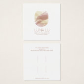 Abstracte haarklemmen - Vertoningskaart voor Acces Vierkante Visitekaartjes (Voorkant /achterkant)