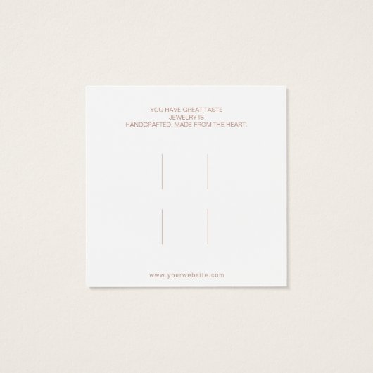 Abstracte haarklemmen - Vertoningskaart voor Acces Vierkante Visitekaartjes (Achterkant)