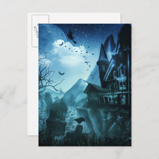 Abstracte Halloween-achtergronden Briefkaart (Voorkant / Achterkant)