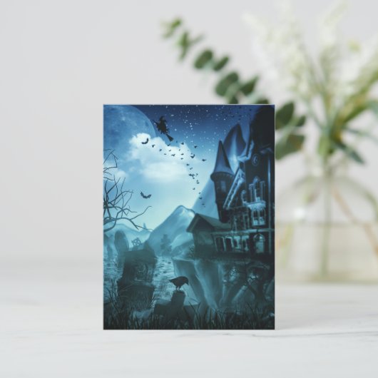 Abstracte Halloween-achtergronden Briefkaart (Staand voorkant)