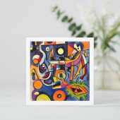 Abstracte Halloween Kaart (Staand voorkant)