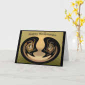 Abstracte Halloween Kaart #2 (Gele Bloem)