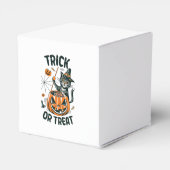 Abstracte Halloween Kat Bedankdoosjes (Achterkant)
