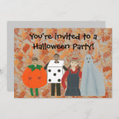 Abstracte Halloween Kostuum Party Uitnodigingen (Voorkant / Achterkant)