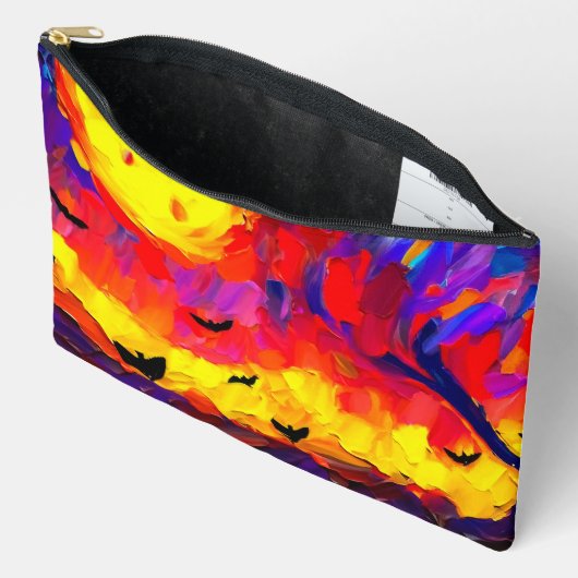 Abstracte Halloween nacht Etui (Open)