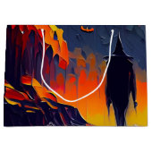 Abstracte Halloween nacht Groot Cadeauzakje (Voorkant)