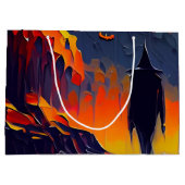 Abstracte Halloween nacht Groot Cadeauzakje (Achterkant)