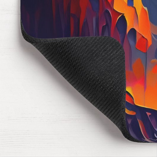 Abstracte Halloween nacht Muismat (Hoek)