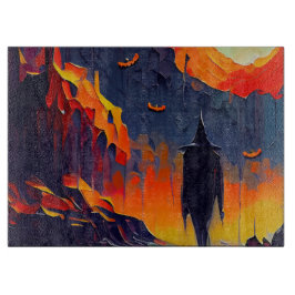 Abstracte Halloween nacht Snijplank