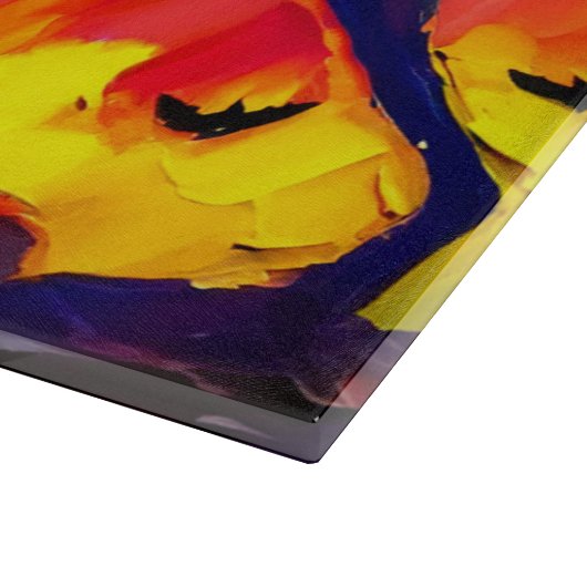 Abstracte Halloween nacht Snijplank (Hoek)