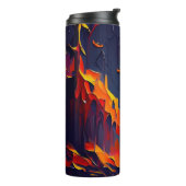 Abstracte Halloween nacht Thermosbeker (Gedraaid links)