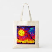 Abstracte Halloween nacht Tote Bag (Achterkant)