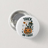 Abstracte Halloweenkat Ronde Button 3,2 Cm (Voorkant /achterkant)