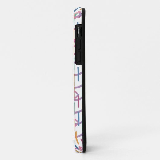 Abstracte halve cirkels model op fusiepatroon Case-Mate iPhone case (Achterkant/links)