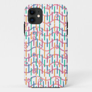 Abstracte halve cirkels model op fusiepatroon Case-Mate iPhone case