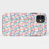 Abstracte halve cirkels model op fusiepatroon Case-Mate iPhone case (Achterkant (horizontaal))
