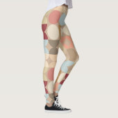 Abstracte halve cirkels model op fusiepatroon leggings (Rechts)