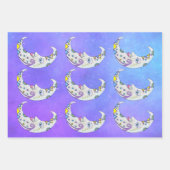 Abstracte Halve Maan Geometrische vormen Inpakpapier Vel (Voorkant 2)