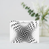 Abstracte halve toon Circles X Thunder_Cove Briefkaart (Staand voorkant)