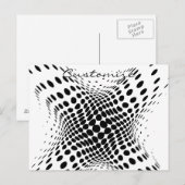Abstracte halve toon Circles X Thunder_Cove Briefkaart (Voorkant / Achterkant)