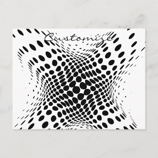 Abstracte halve toon Circles X Thunder_Cove Briefkaart (Voorkant)