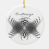 Abstracte halve toon Circles X Thunder_Cove Keramisch Ornament (Achterkant)
