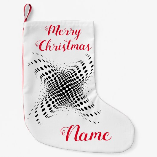 Abstracte halve toon Circles X Thunder_Cove Kleine Kerstsok (Voorkant)