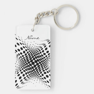Abstracte halve toon Circles X Thunder_Cove Sleutelhanger