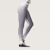 Abstracte halve toon pulserende cirkel leggings (Rechts)