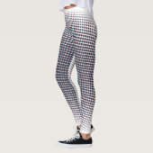 Abstracte halve toon pulserende cirkel leggings (Links)
