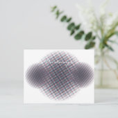Abstracte halve toon pulserende Cirkel Thunder_Cov Briefkaart (Staand voorkant)