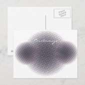 Abstracte halve toon pulserende Cirkel Thunder_Cov Briefkaart (Voorkant / Achterkant)