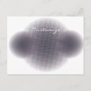 Abstracte halve toon pulserende Cirkel Thunder_Cov Briefkaart