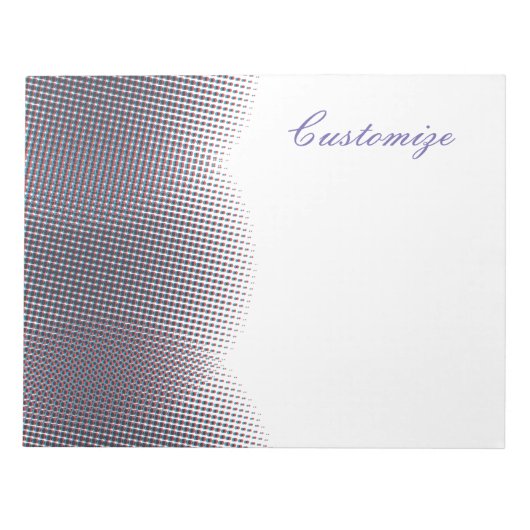Abstracte halve toon pulserende Cirkel Thunder_Cov Notitieblok (Voorkant)