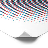 Abstracte halve toon pulserende Cirkel Thunder_Cov Poster (Hoek)