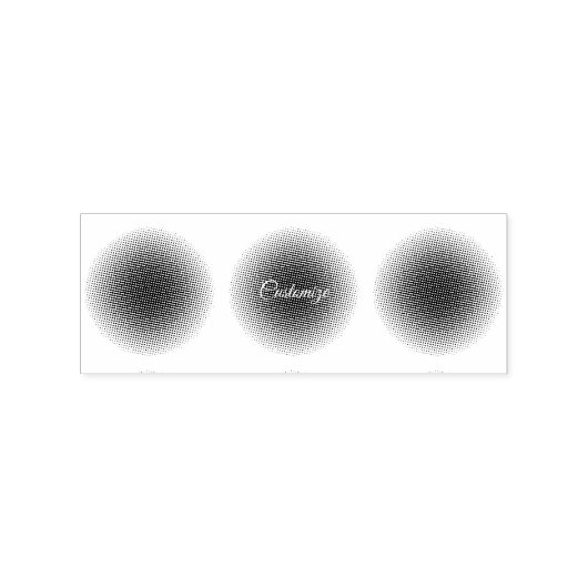 Abstracte halve toon pulserende Cirkel Thunder_Cov Rubberstempel (Afrduk)