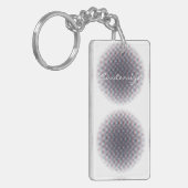 Abstracte halve toon pulserende Cirkel Thunder_Cov Sleutelhanger (Voorkant Links)